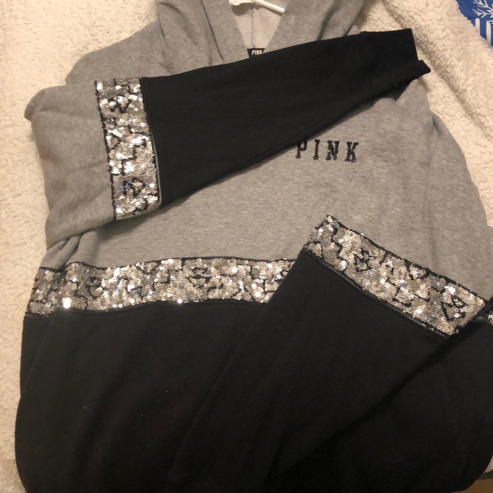 Rare PINK Aztec Glitter Hoodie